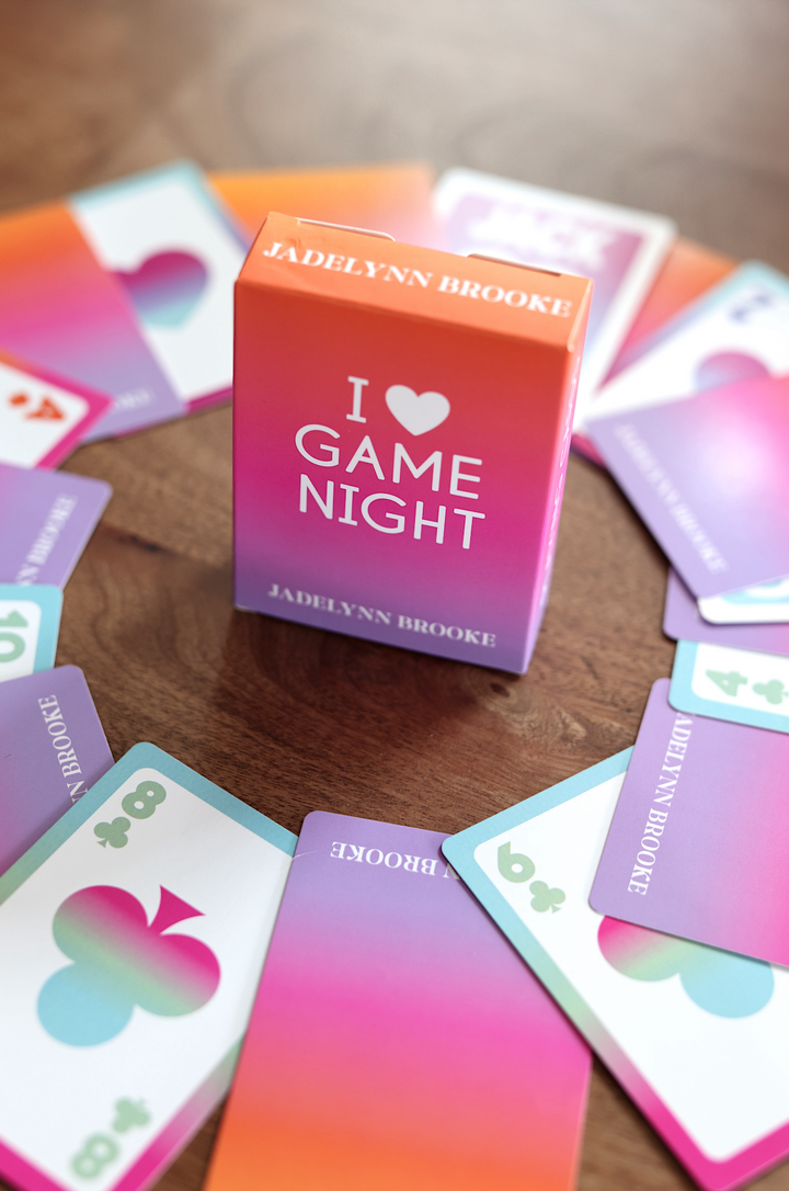 "I 💜 Game Night" Jadelynn Brooke Playing Cards
