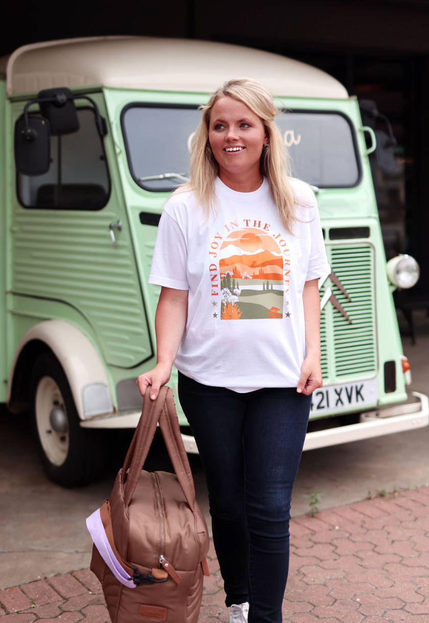 Find The Joy (White) - Short Sleeve/Crew