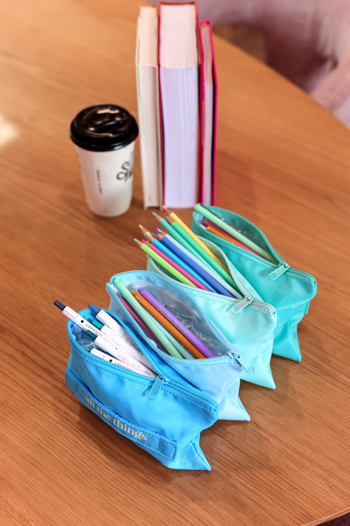 Expandable Organizer - All The Things (Periwinkle/Mint/Teal)