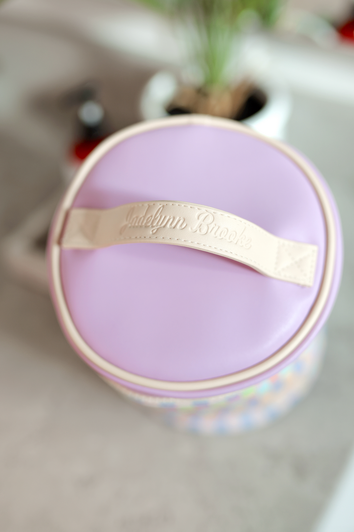 Barrel Toiletry Bag - Happy Days Ahead (Pastel Party)