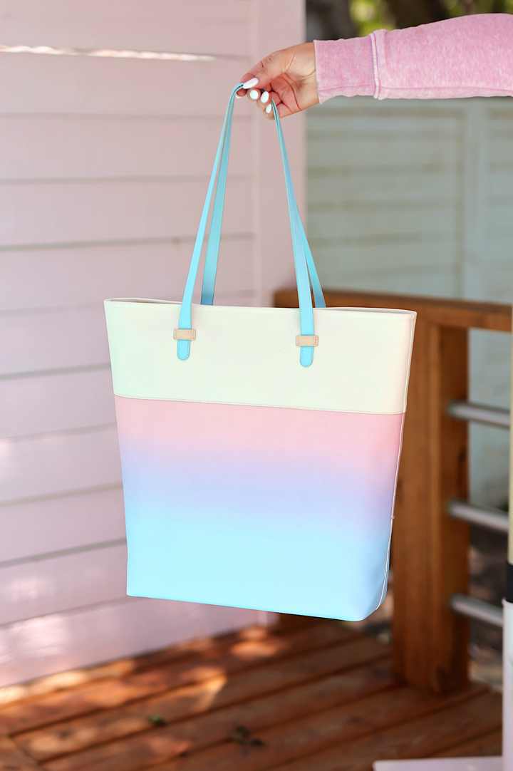 Laptop Tote - Sunrise Gradient WITHOUT customization (Blue/Lavender)
