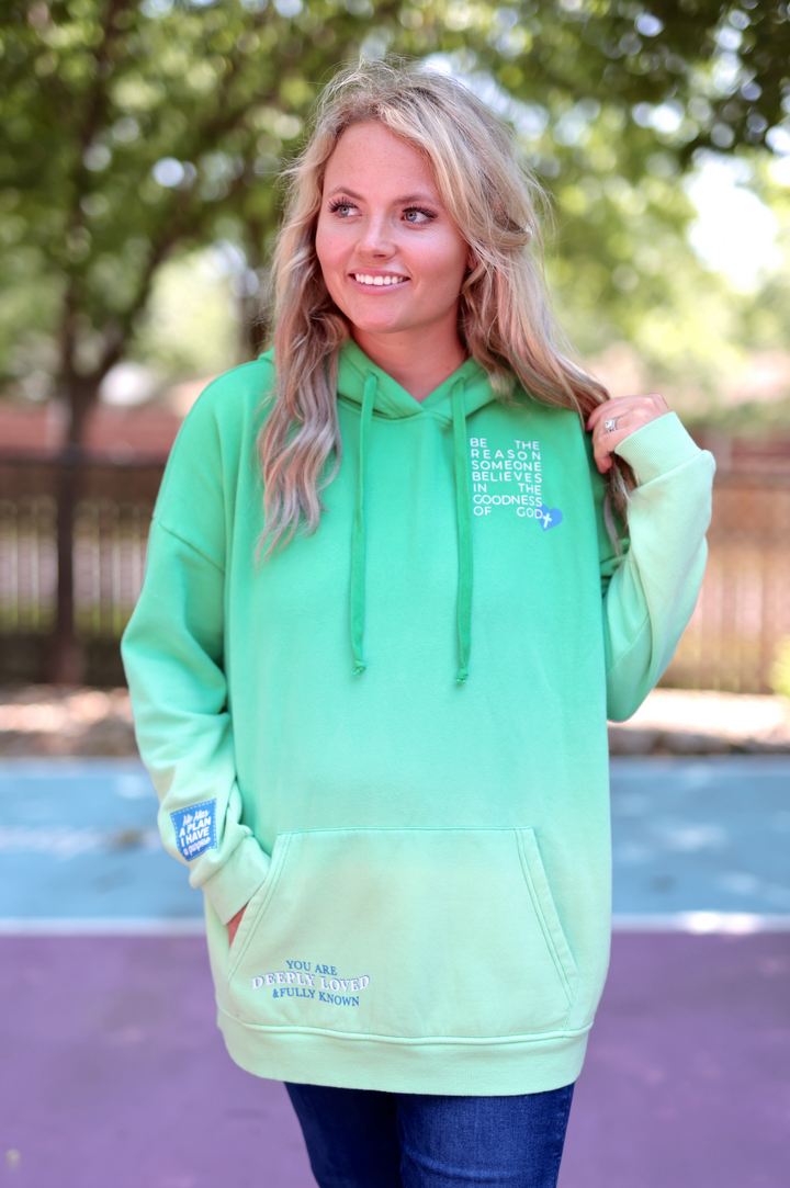Be The Reason (Dip Dye Green) - Oversized Hoodie