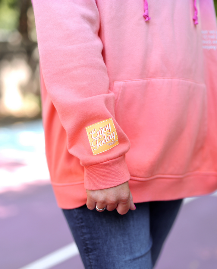 How Lucky Are We (Dip Dye Pink) - Oversized Hoodie