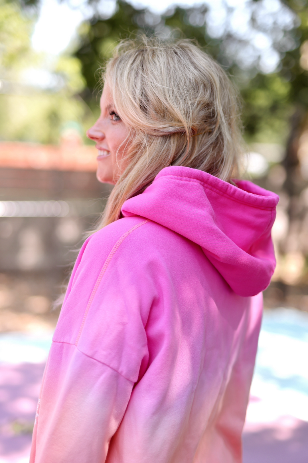 How Lucky Are We (Dip Dye Pink) - Oversized Hoodie