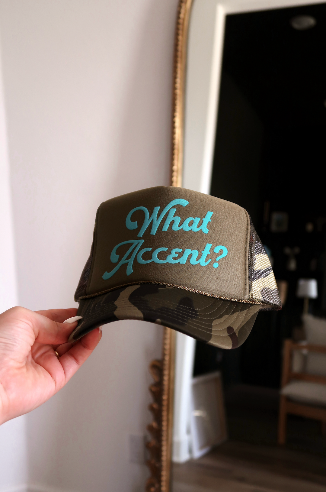 Trucker Hat - What Accent? (Camo)