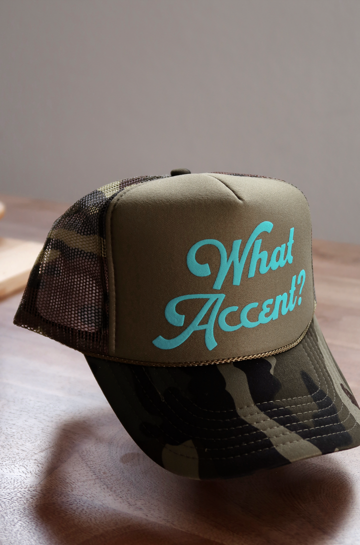 Trucker Hat - What Accent? (Camo)