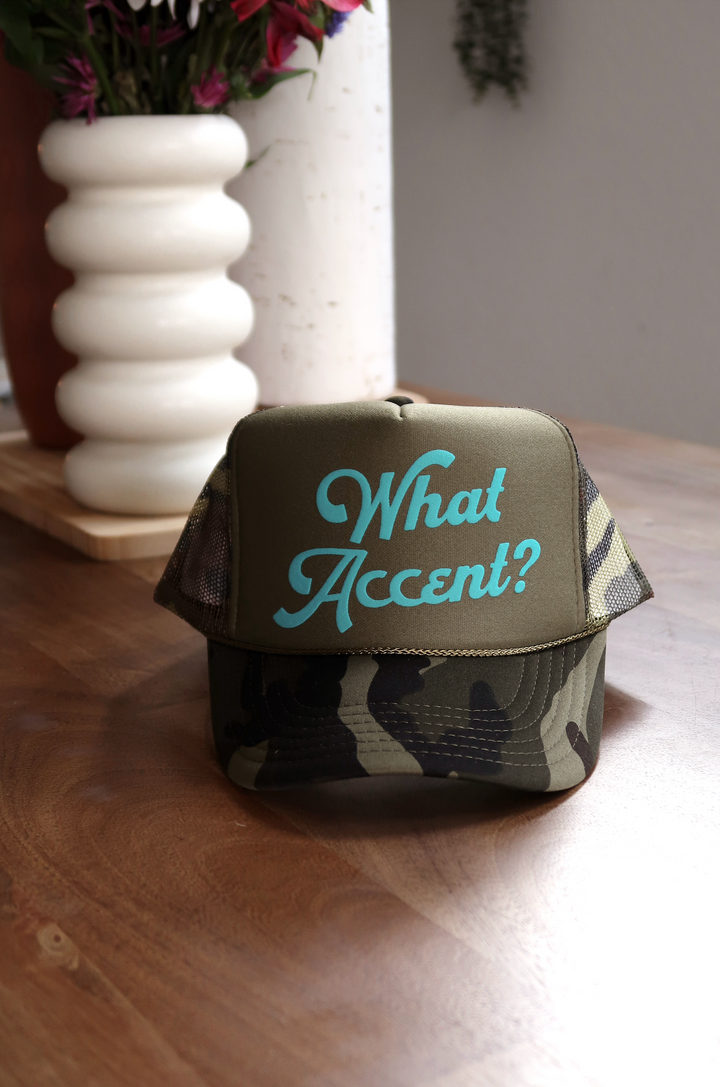 Trucker Hat - What Accent? (Camo)