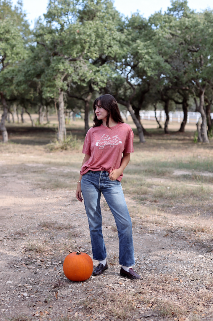Let's Go Ghouls - (Rust Mineral Wash) Short Sleeve/Crew