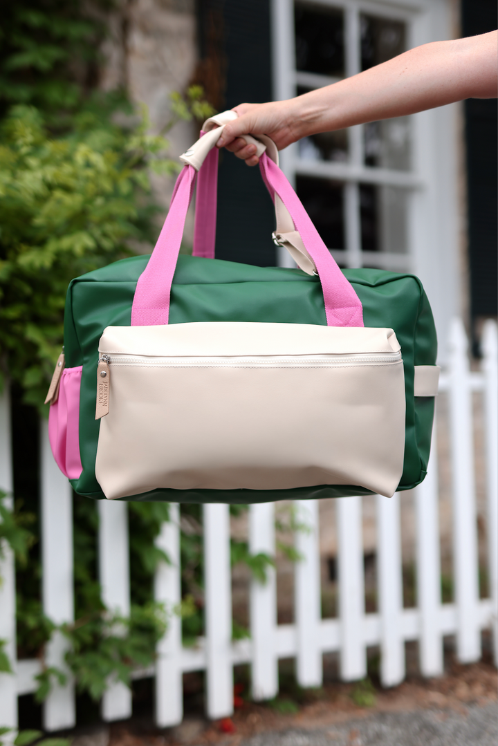 Duffle Bag - Vail WITHOUT customization (Green/Pink/Cream)