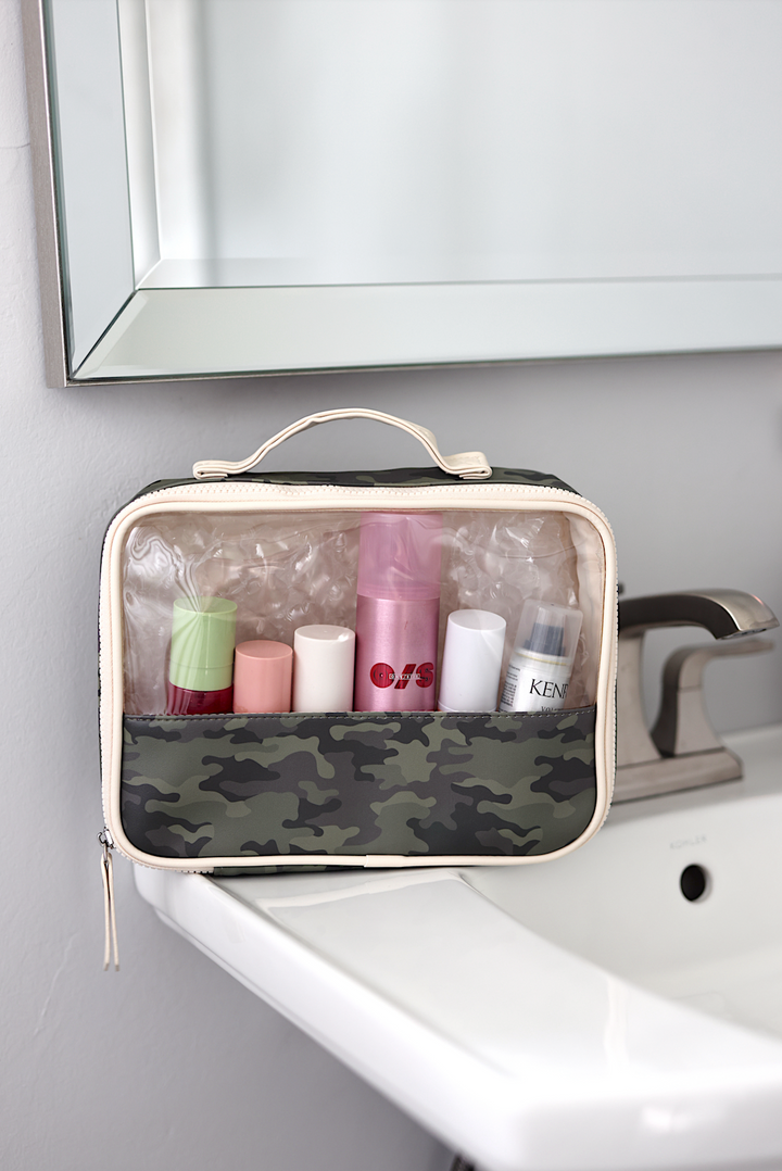 Oversized Cosmetic Bag -  Hometown Camo WITHOUT customization