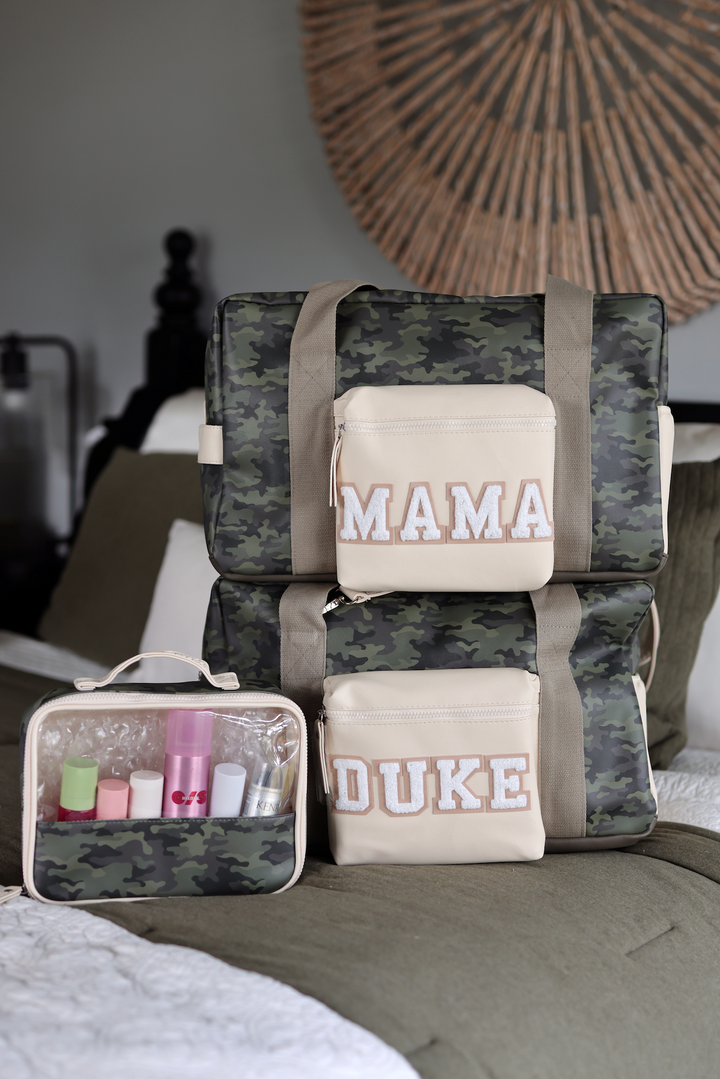 Oversized Cosmetic Bag -  Hometown Camo WITHOUT customization