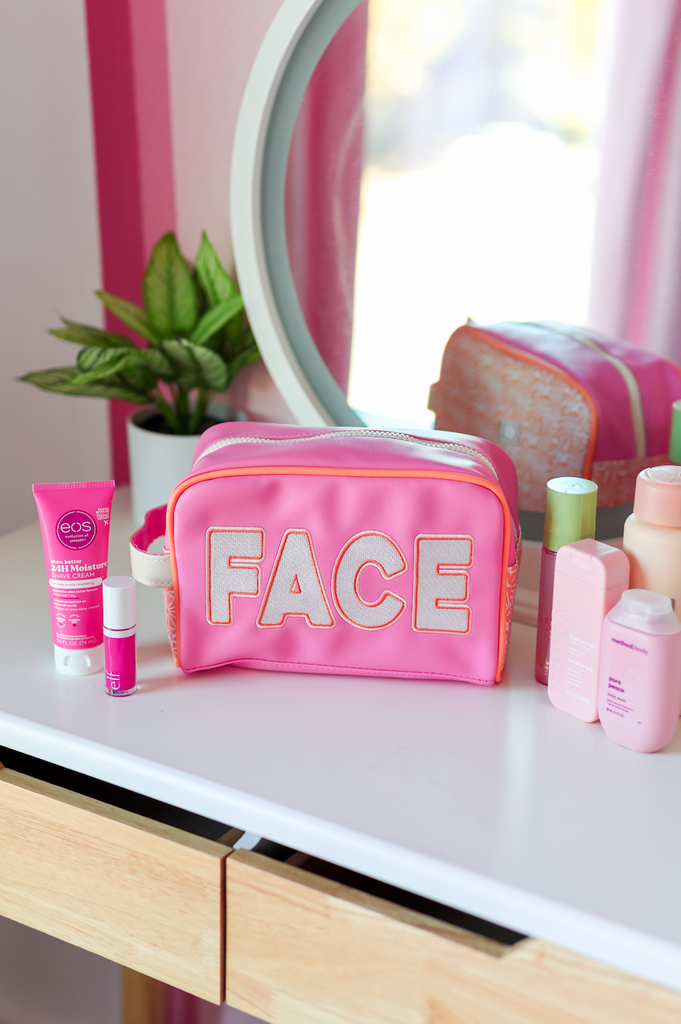 discount pink travel makeup bag cosmetic bag manufacturers Handle Cosmetic Bag