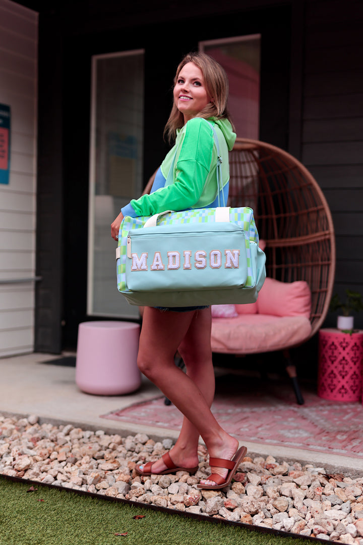 Custom Duffle Bag - Watercolor (Blue/Green)