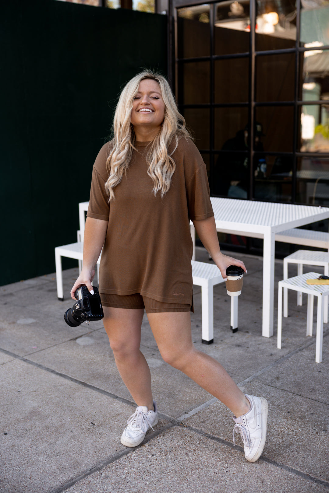 oversized t shirt dress with biker shorts Oversized Shirt Outfit Cycling Shorts And Tshirt Black Oversized T Shirt And Cycling Shorts Fashion Black Oversized