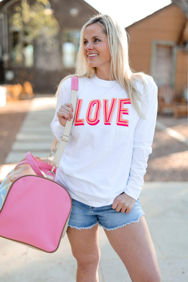 Love (White) - Long Sleeve / Crew