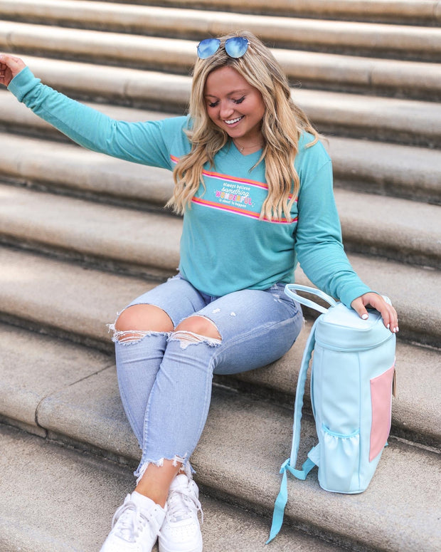 Something Wonderful (Jade Heather) - Long Sleeve / V-Neck