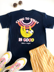 K&C - Cling To What Is Good (Athletic Navy) - Short Sleeve/Crew
