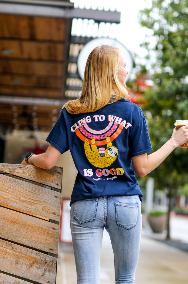 K&C - Cling To What Is Good (Athletic Navy) - Short Sleeve/Crew