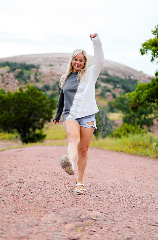 TSL - Cross Tie Dye (Shades Of Grey) - Sweatshirt / Crew