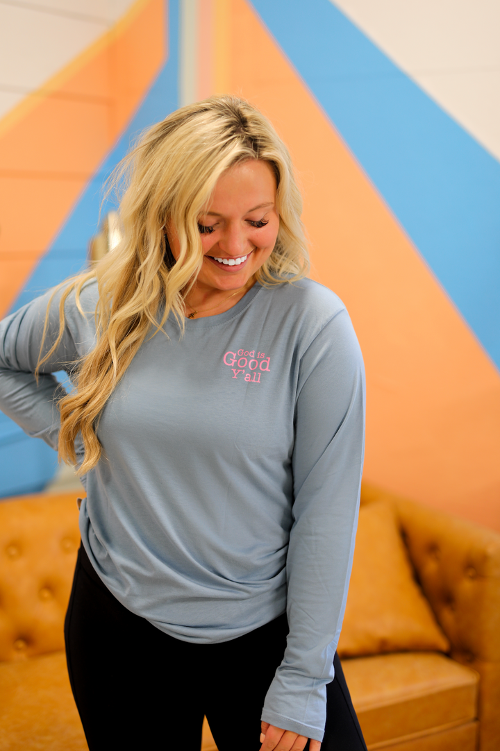 TSL - Stars Were Made To Worship (Blue Jean Heather) - Long Sleeve / Crew