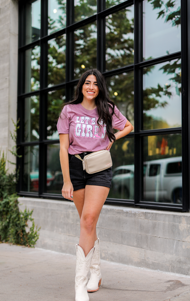 TSL - Let's Go Girls (Orchid Heather) - Short Sleeve / Crew