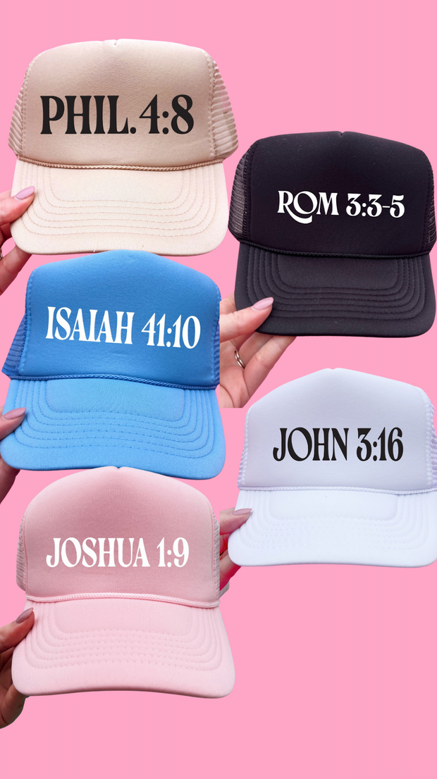 Custom Bible Verse Trucker Hat