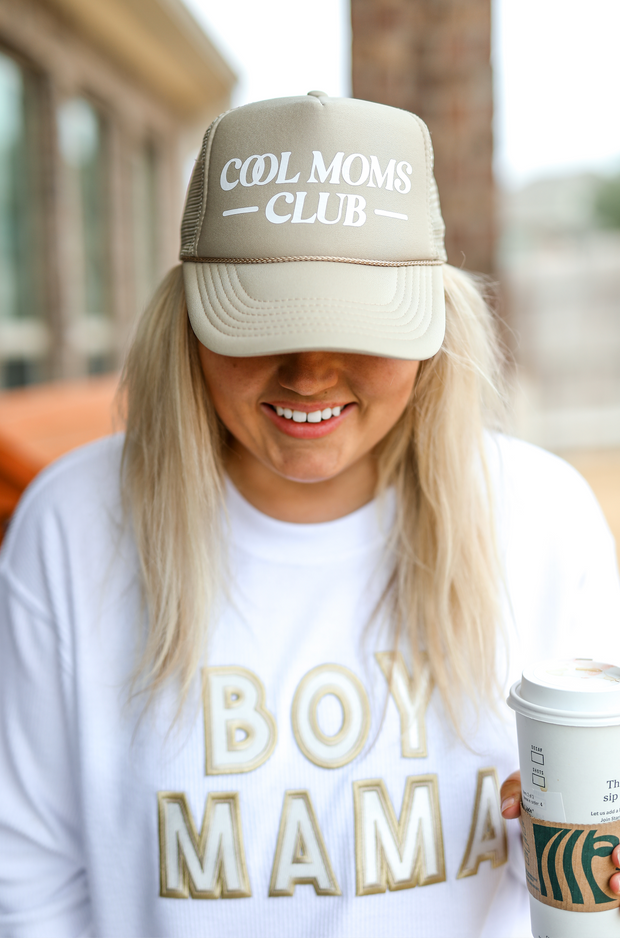 Trucker Hat - Cool Mom Club (Tan)