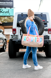 Duffle Bag (Cream/Tan) - Road Trip