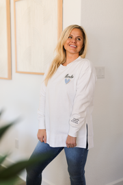 Custom Bride Patch (White) - Sweatshirt / Crew