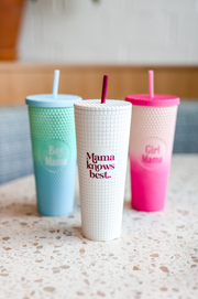 Textured Tumbler (White) - Mama Knows Best