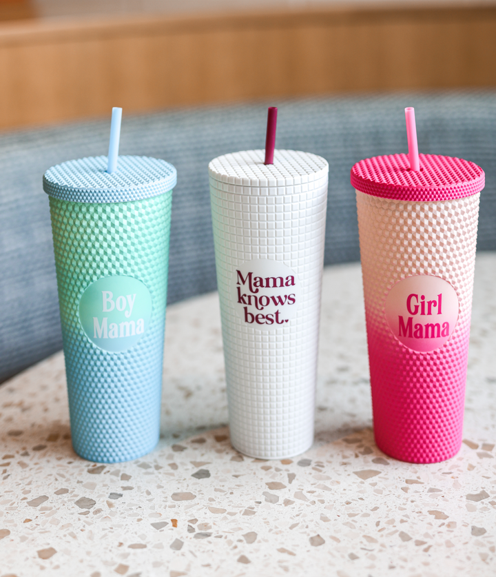 Textured Tumbler (Pink Gradient) - Girl Mama