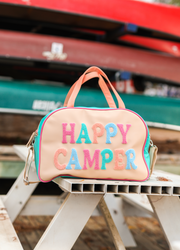 Duffle Bag Weekender - Happy Camper (Tan)