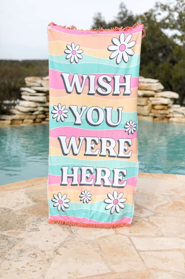 Towel - Wish You Were Here (Daisies)