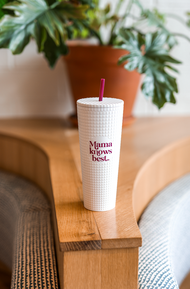 Textured Tumbler (White) - Mama Knows Best