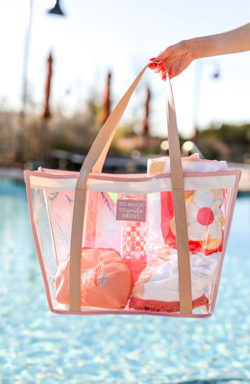 Transparent online iridescent bag