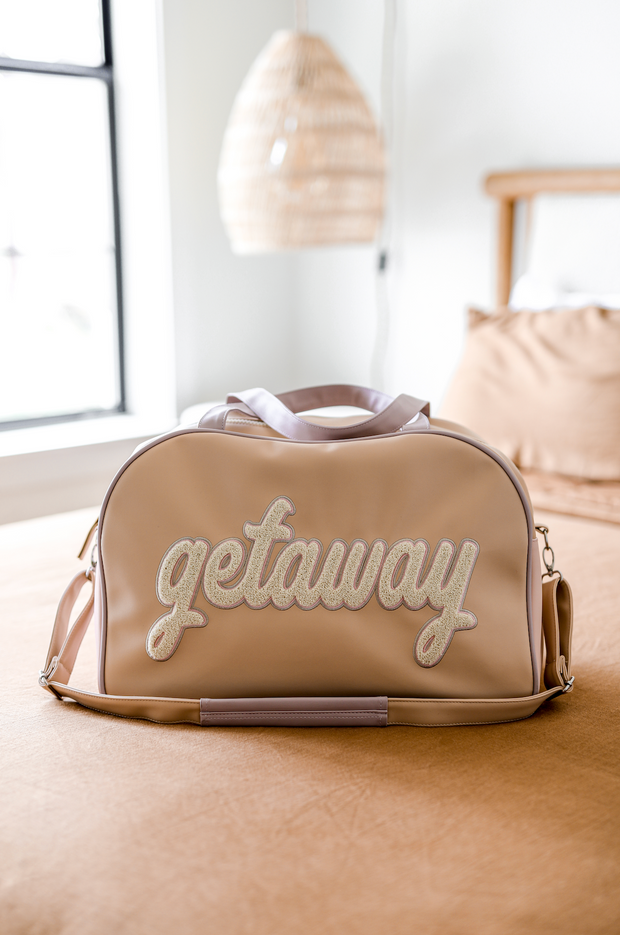 Duffle Bag (Cream/Pink) - Let's Go – Jadelynn Brooke®