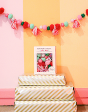 Holiday Pom Pom & Tassel Garland