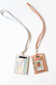 Lanyards & Attachable ID Holders (Rose Gold + Silver)