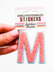 Chenille Alphabet Letter Stickers (A thru Z)