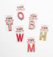 Chenille Alphabet Letter Stickers (A thru Z)